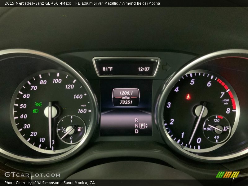 Palladium Silver Metallic / Almond Beige/Mocha 2015 Mercedes-Benz GL 450 4Matic