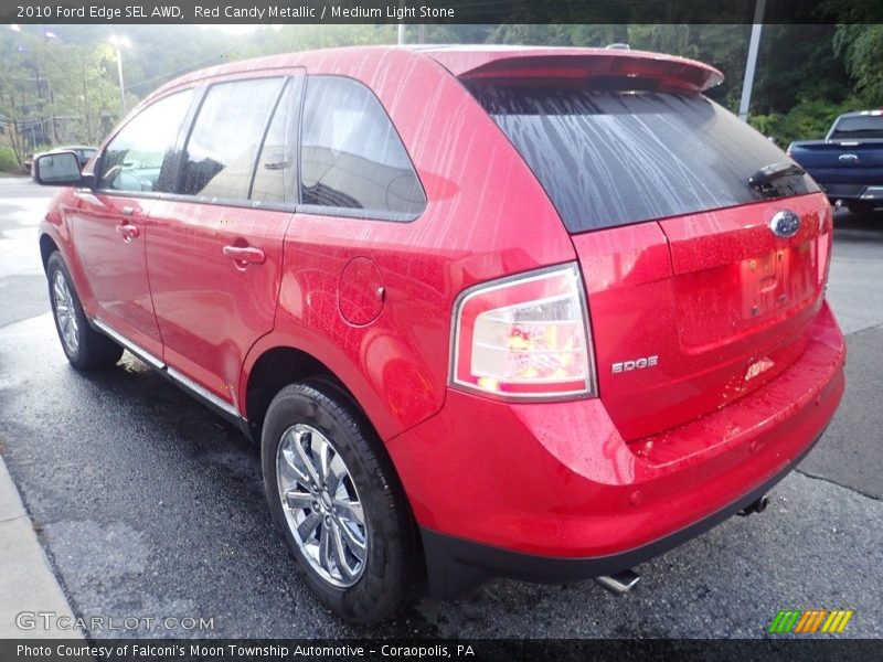 Red Candy Metallic / Medium Light Stone 2010 Ford Edge SEL AWD