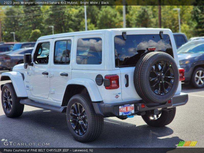 Bright White / Black 2023 Jeep Wrangler Unlimited Sahara 4XE Hybrid