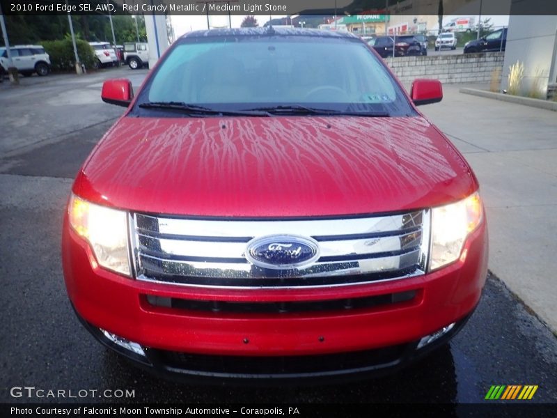 Red Candy Metallic / Medium Light Stone 2010 Ford Edge SEL AWD