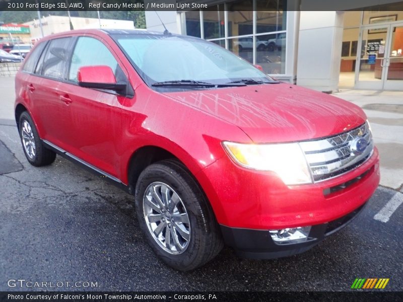 Red Candy Metallic / Medium Light Stone 2010 Ford Edge SEL AWD