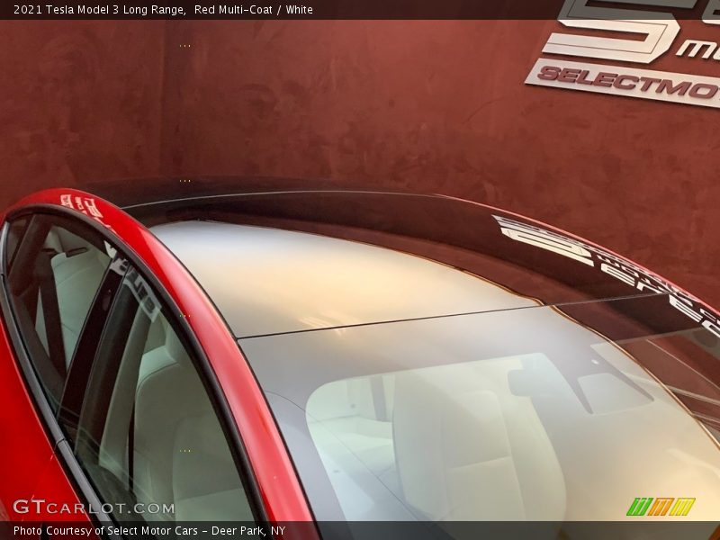 Red Multi-Coat / White 2021 Tesla Model 3 Long Range