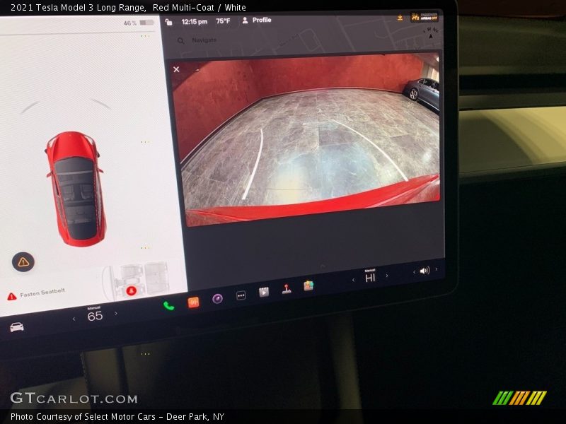 Red Multi-Coat / White 2021 Tesla Model 3 Long Range