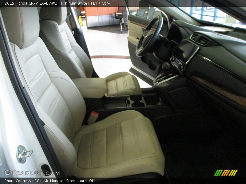 Platinum White Pearl / Ivory 2019 Honda CR-V EX-L AWD
