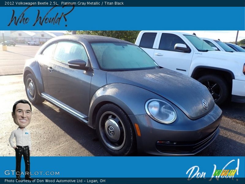 Platinum Gray Metallic / Titan Black 2012 Volkswagen Beetle 2.5L