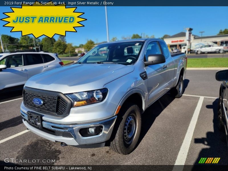 Ingot Silver Metallic / Ebony 2019 Ford Ranger XL SuperCab 4x4