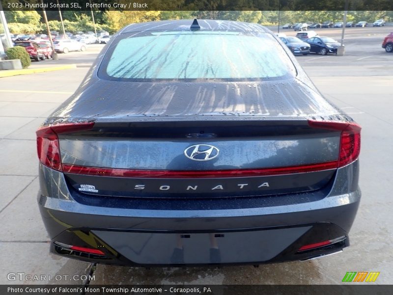 Portofino Gray / Black 2023 Hyundai Sonata SEL