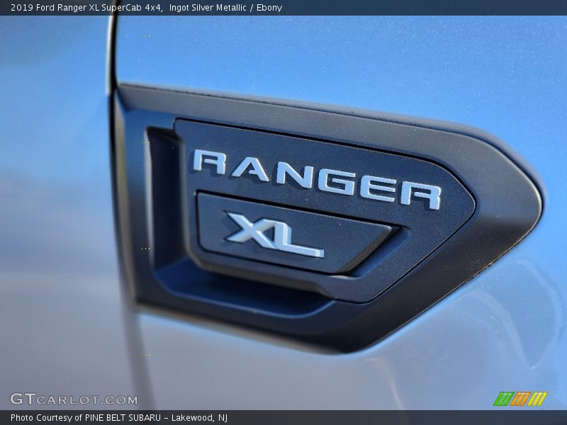 Ingot Silver Metallic / Ebony 2019 Ford Ranger XL SuperCab 4x4
