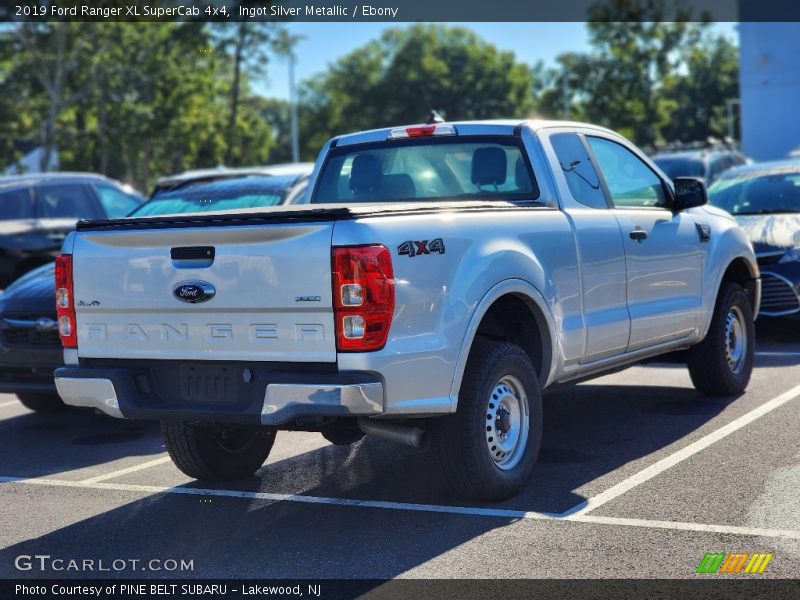 Ingot Silver Metallic / Ebony 2019 Ford Ranger XL SuperCab 4x4