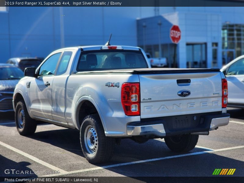 Ingot Silver Metallic / Ebony 2019 Ford Ranger XL SuperCab 4x4