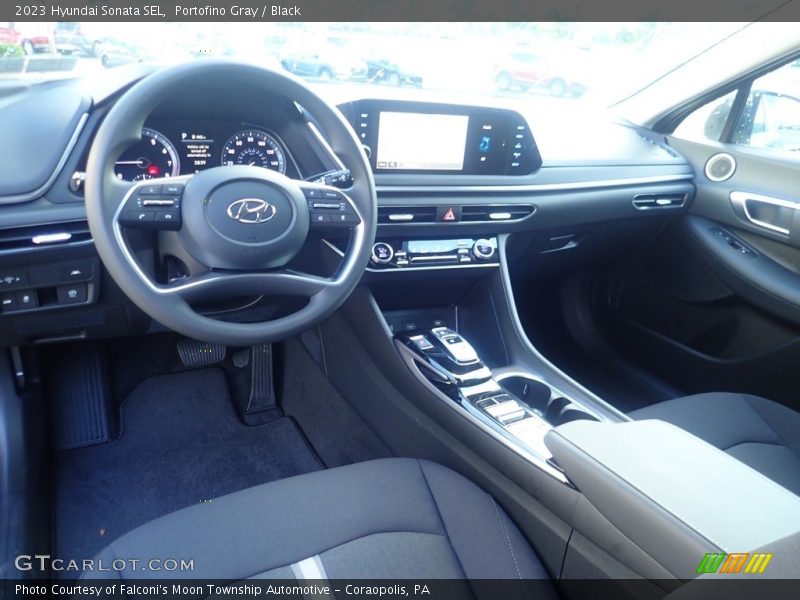 Portofino Gray / Black 2023 Hyundai Sonata SEL