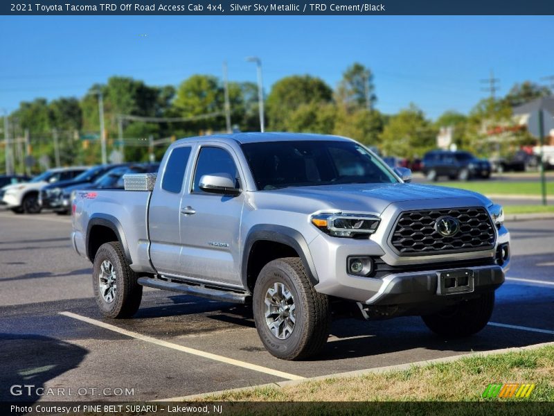 Silver Sky Metallic / TRD Cement/Black 2021 Toyota Tacoma TRD Off Road Access Cab 4x4