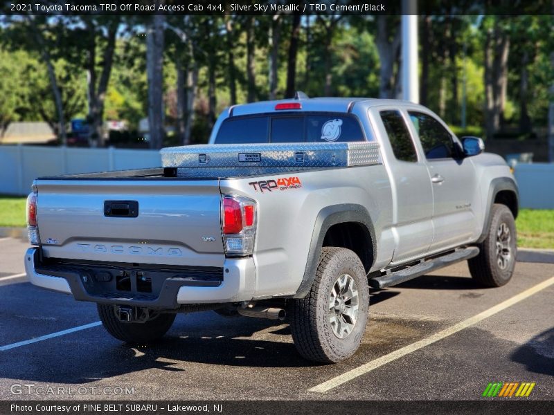 Silver Sky Metallic / TRD Cement/Black 2021 Toyota Tacoma TRD Off Road Access Cab 4x4