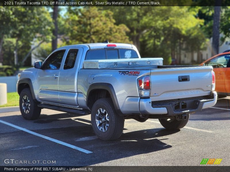 Silver Sky Metallic / TRD Cement/Black 2021 Toyota Tacoma TRD Off Road Access Cab 4x4