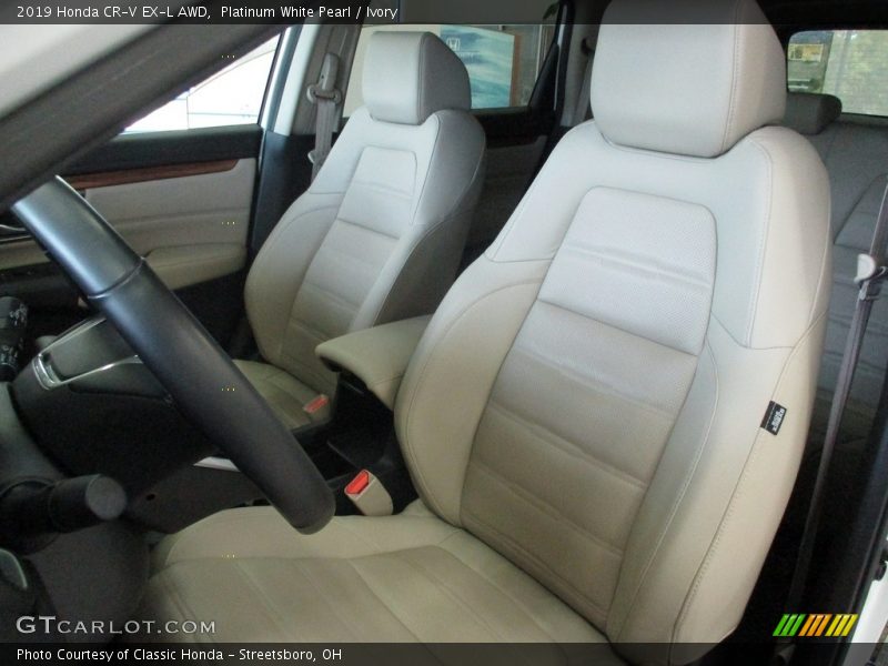 Platinum White Pearl / Ivory 2019 Honda CR-V EX-L AWD