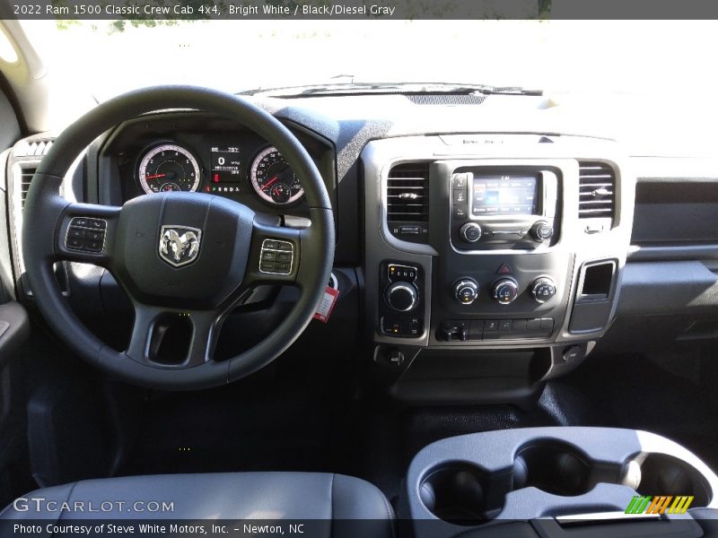 Bright White / Black/Diesel Gray 2022 Ram 1500 Classic Crew Cab 4x4