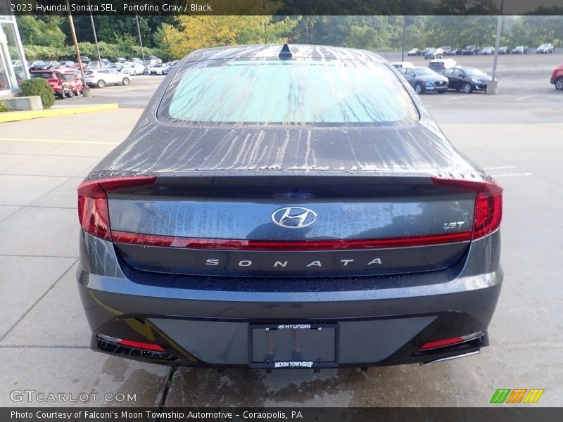 Portofino Gray / Black 2023 Hyundai Sonata SEL