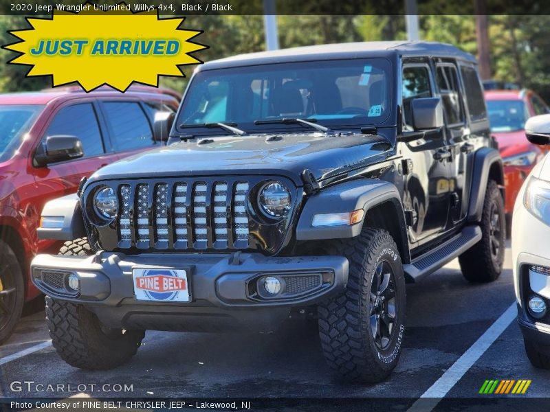 Black / Black 2020 Jeep Wrangler Unlimited Willys 4x4