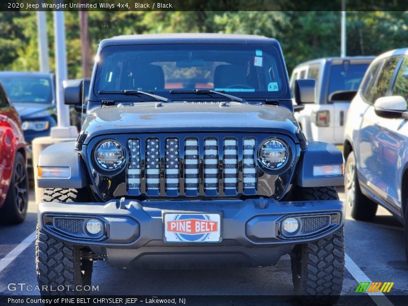 Black / Black 2020 Jeep Wrangler Unlimited Willys 4x4
