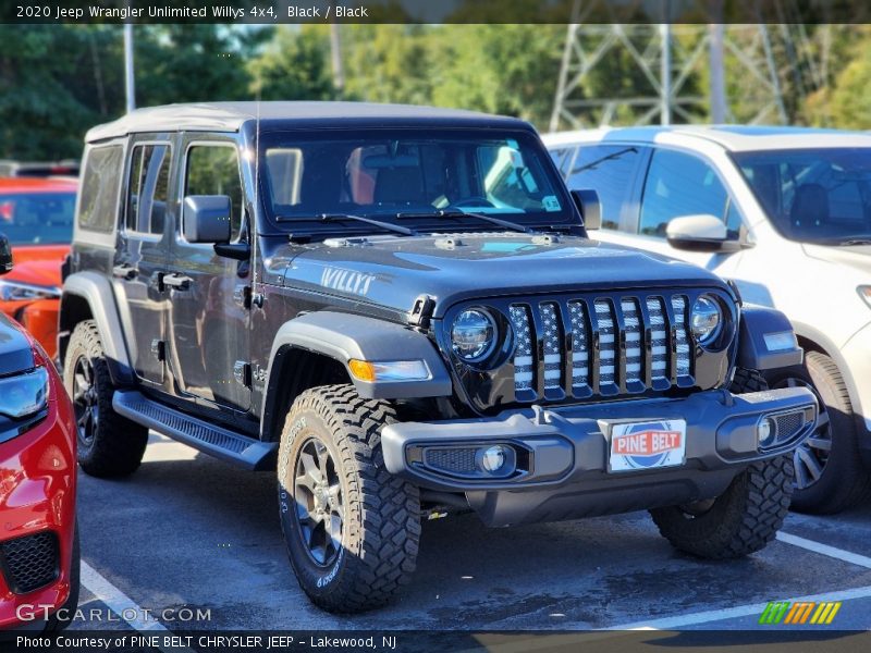 Black / Black 2020 Jeep Wrangler Unlimited Willys 4x4