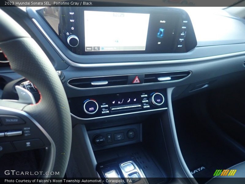 Portofino Gray / Black 2023 Hyundai Sonata SEL
