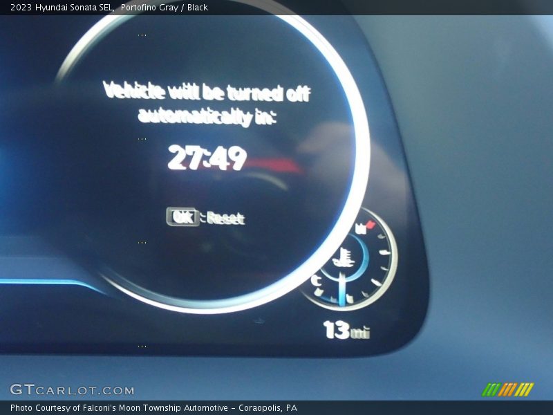 Portofino Gray / Black 2023 Hyundai Sonata SEL