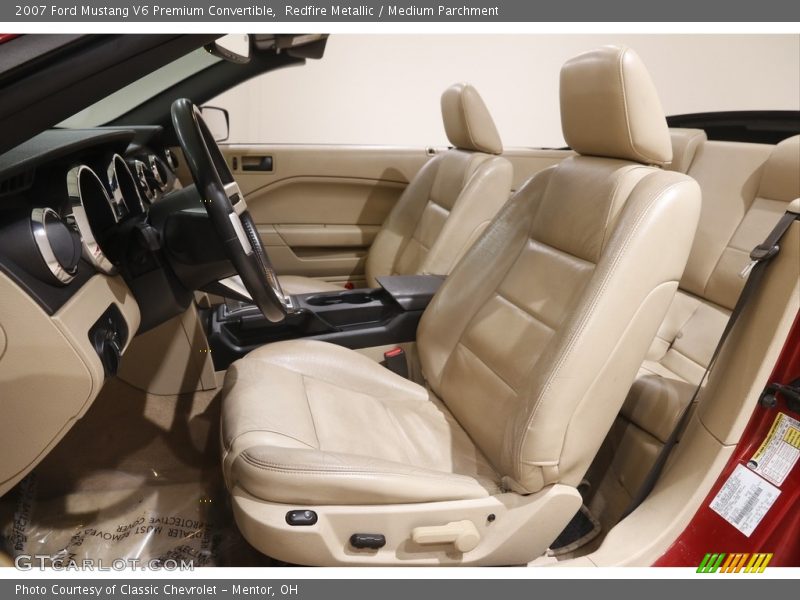 Redfire Metallic / Medium Parchment 2007 Ford Mustang V6 Premium Convertible