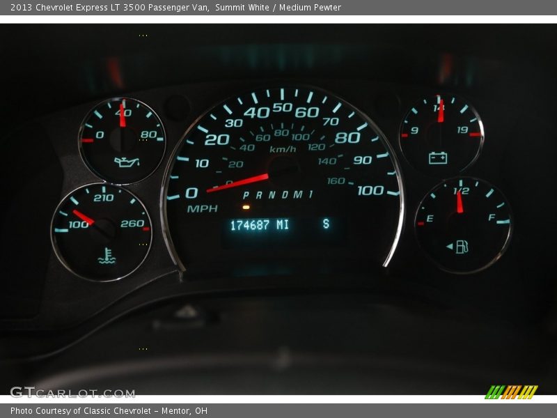  2013 Express LT 3500 Passenger Van LT 3500 Passenger Van Gauges