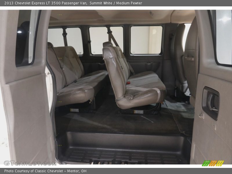 Rear Seat of 2013 Express LT 3500 Passenger Van