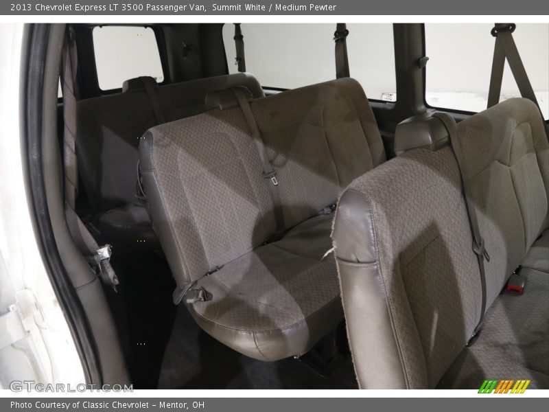 Rear Seat of 2013 Express LT 3500 Passenger Van