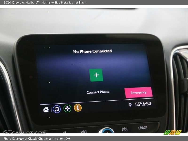Northsky Blue Metallic / Jet Black 2020 Chevrolet Malibu LT