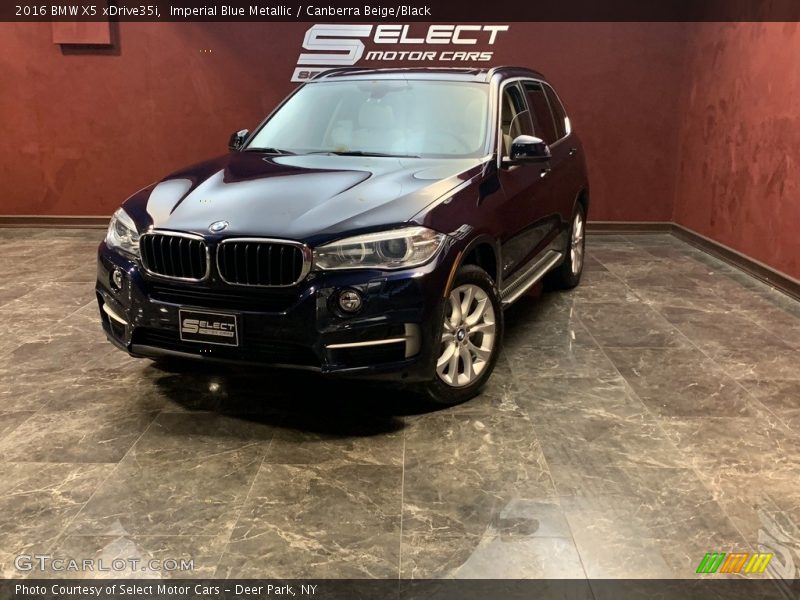 Imperial Blue Metallic / Canberra Beige/Black 2016 BMW X5 xDrive35i