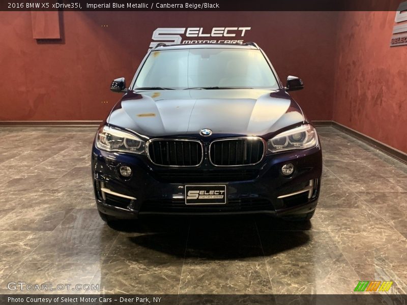 Imperial Blue Metallic / Canberra Beige/Black 2016 BMW X5 xDrive35i