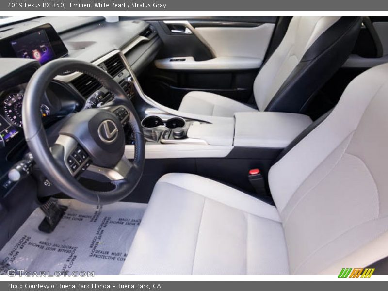 Front Seat of 2019 RX 350