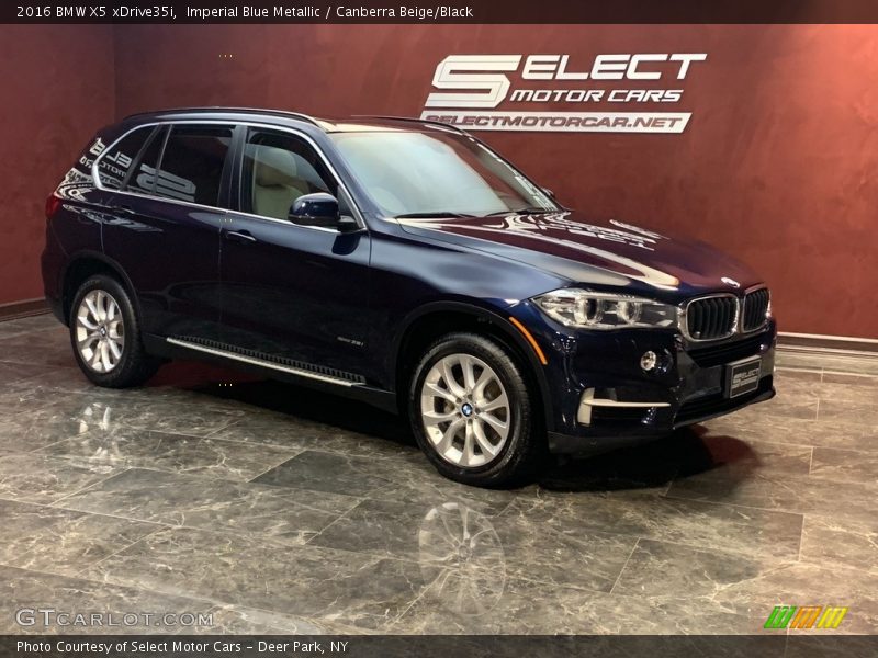 Imperial Blue Metallic / Canberra Beige/Black 2016 BMW X5 xDrive35i