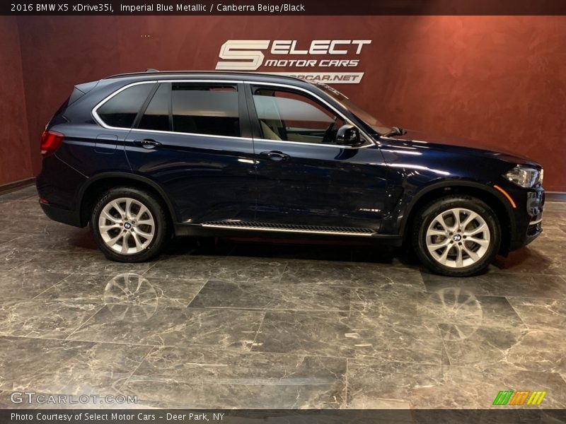 Imperial Blue Metallic / Canberra Beige/Black 2016 BMW X5 xDrive35i