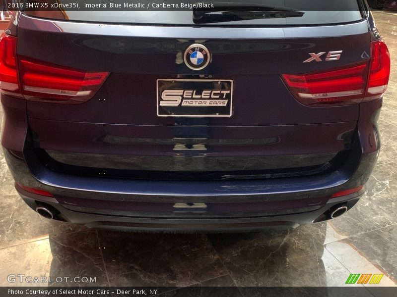 Imperial Blue Metallic / Canberra Beige/Black 2016 BMW X5 xDrive35i