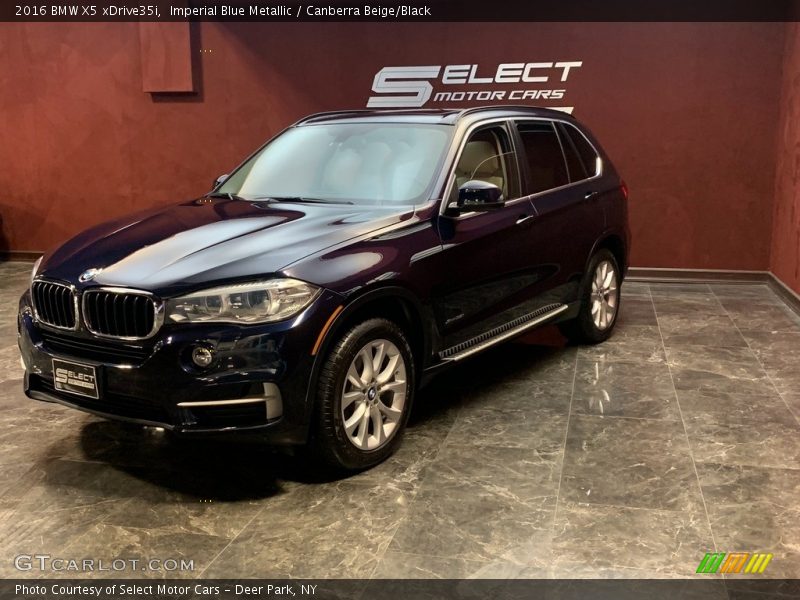 Imperial Blue Metallic / Canberra Beige/Black 2016 BMW X5 xDrive35i