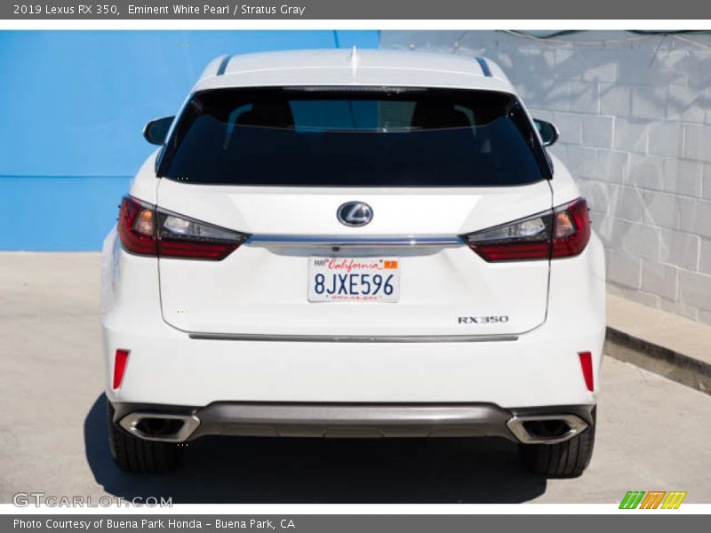 Eminent White Pearl / Stratus Gray 2019 Lexus RX 350