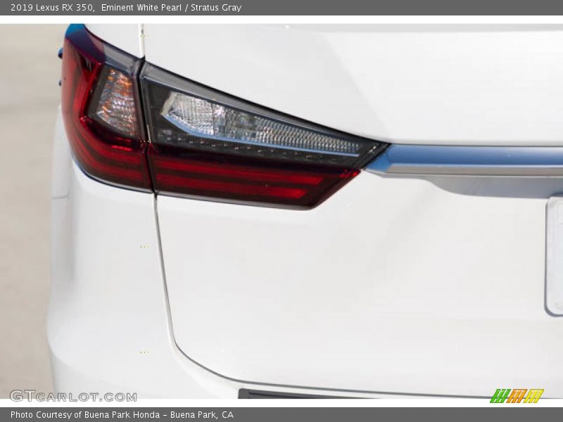 Eminent White Pearl / Stratus Gray 2019 Lexus RX 350