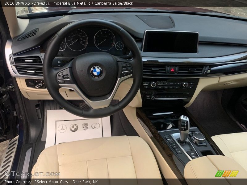 Imperial Blue Metallic / Canberra Beige/Black 2016 BMW X5 xDrive35i