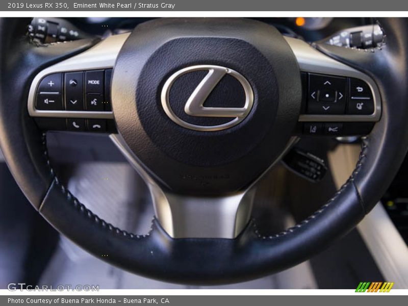 Eminent White Pearl / Stratus Gray 2019 Lexus RX 350
