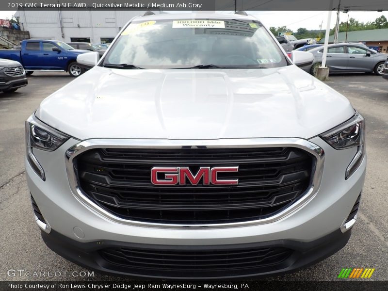 Quicksilver Metallic / Medium Ash Gray 2019 GMC Terrain SLE AWD