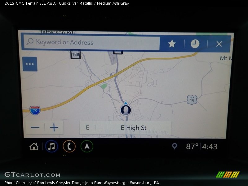 Navigation of 2019 Terrain SLE AWD