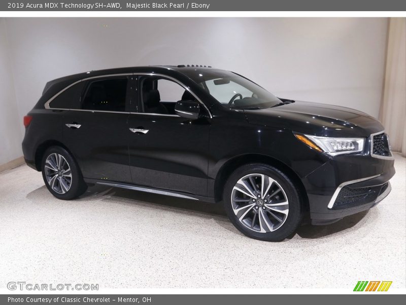 Majestic Black Pearl / Ebony 2019 Acura MDX Technology SH-AWD