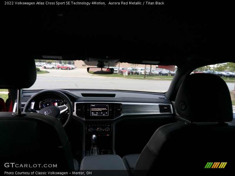 Aurora Red Metallic / Titan Black 2022 Volkswagen Atlas Cross Sport SE Technology 4Motion