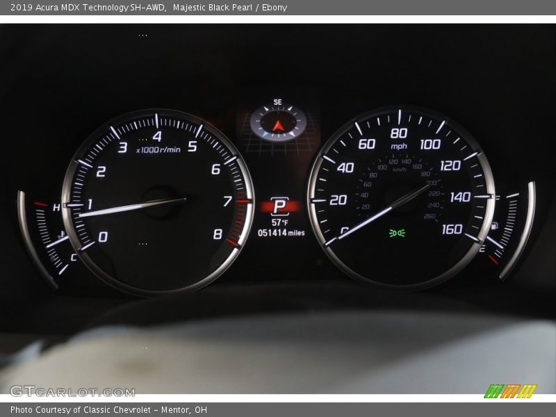 Majestic Black Pearl / Ebony 2019 Acura MDX Technology SH-AWD