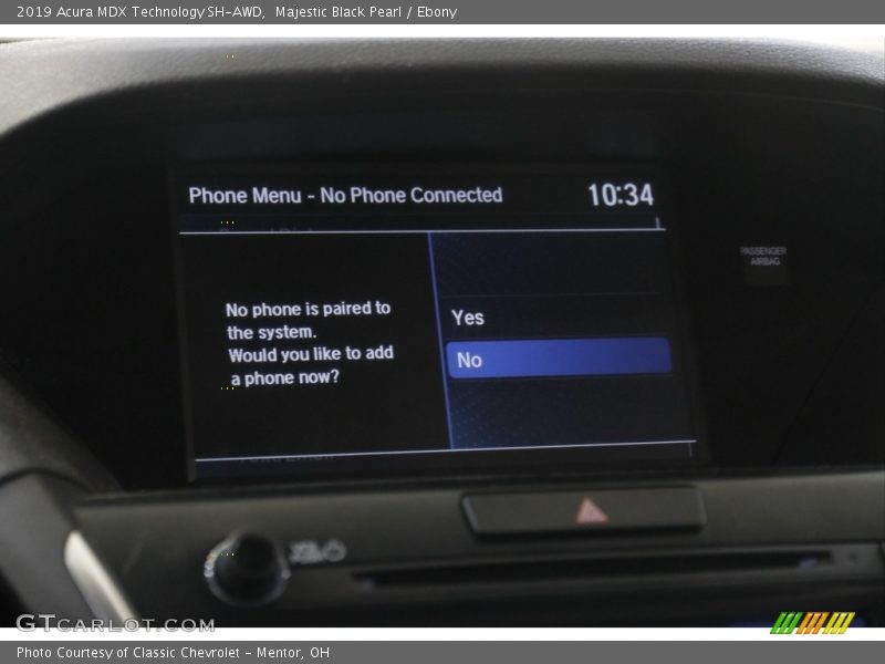 Majestic Black Pearl / Ebony 2019 Acura MDX Technology SH-AWD