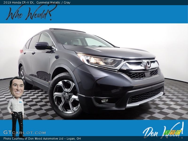 Gunmetal Metallic / Gray 2019 Honda CR-V EX