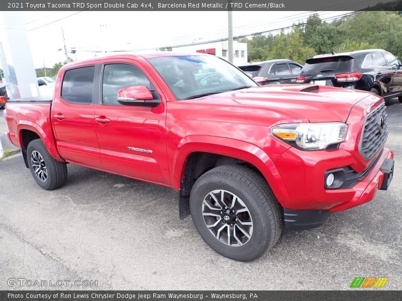 Barcelona Red Metallic / TRD Cement/Black 2021 Toyota Tacoma TRD Sport Double Cab 4x4